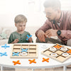 Tic-tac-toe Negen-Vaks Houten XO Welgevormd Spel | Ouder-kind Interactie | Kinderpuzzel Bouwblokken Ontwikkelingsspeelgoed