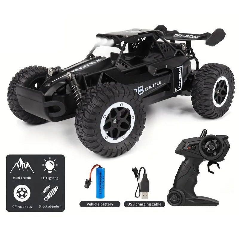 RC Hoge snelheid Off-road Auto 20KM/H l Rubber Banden, Schok Dempers, Led Lampen, Multi Terrein