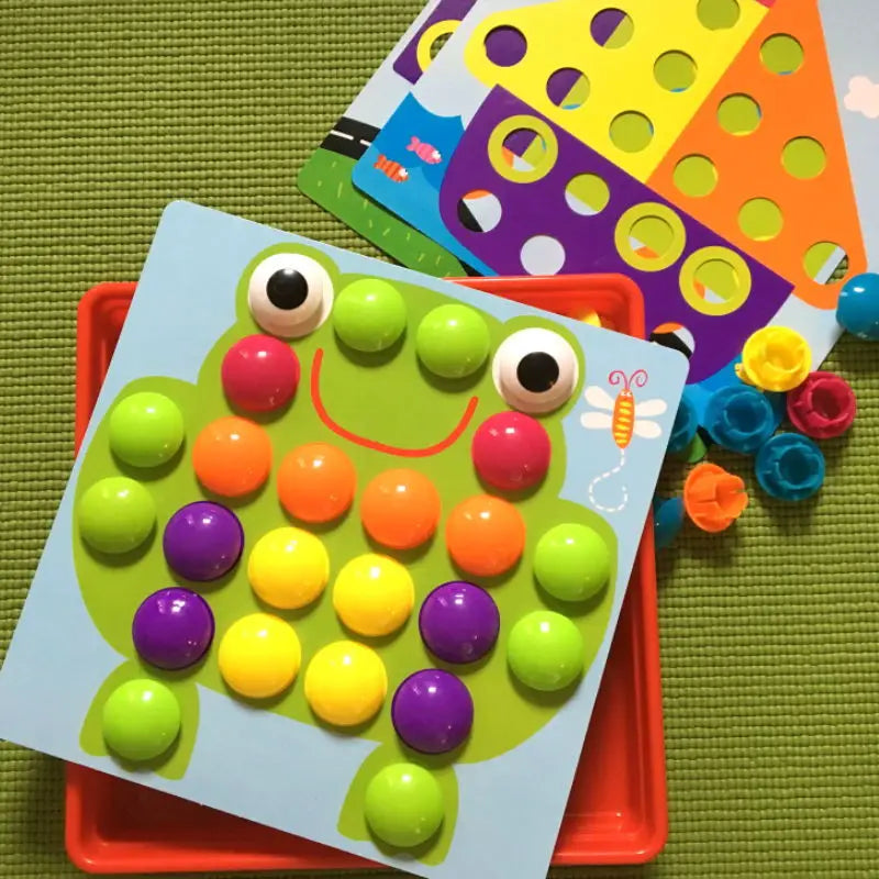 Mozaïek Prikbord Junior l Vanaf 2 Jaar l Montessori Spel & Activiteiten Bord