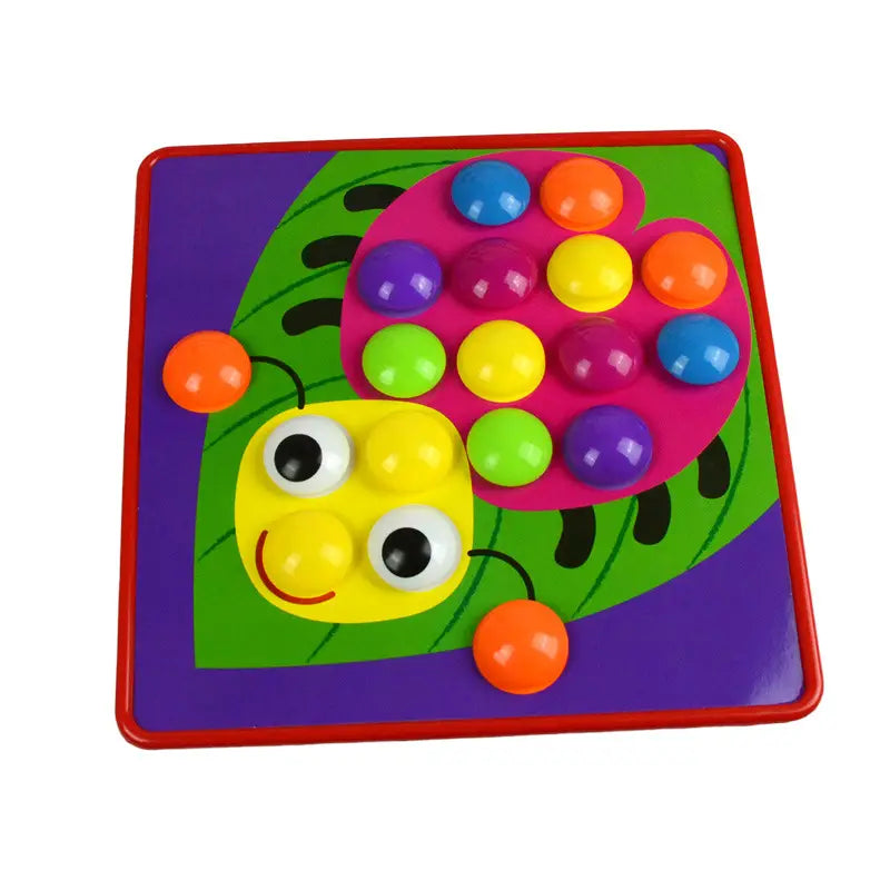 Mozaïek Prikbord Junior l Vanaf 2 Jaar l Montessori Spel & Activiteiten Bord