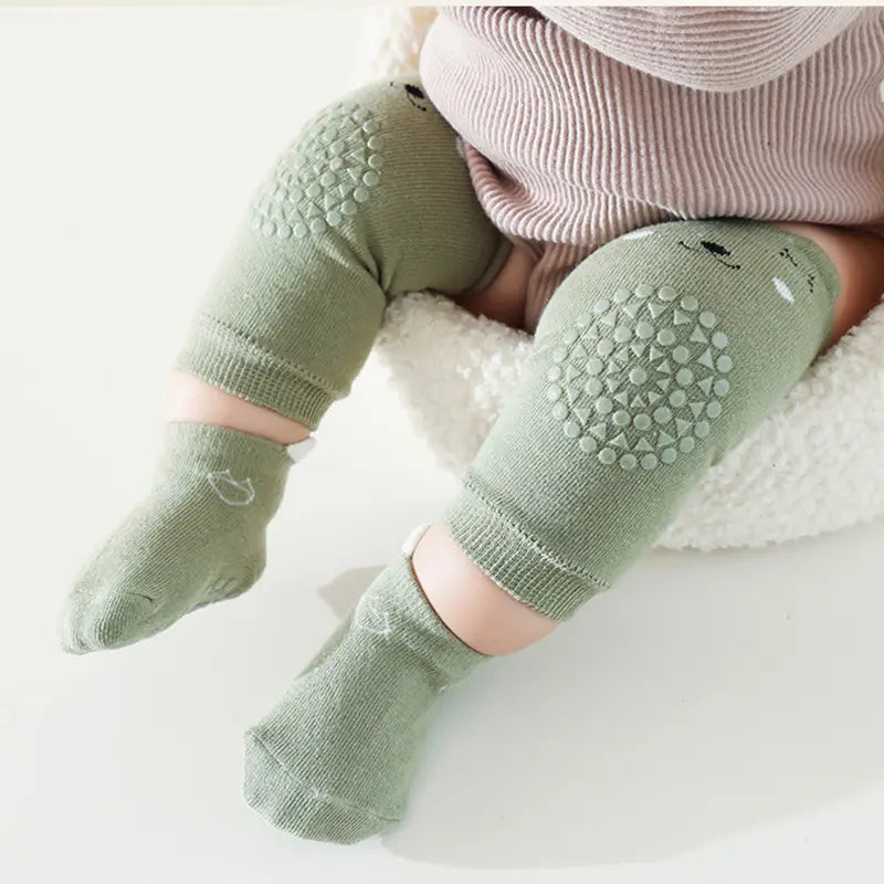 1 Paar Beschermsokken Baby & Peuters l Anti Slip, Knie Bescherming en been verwarming