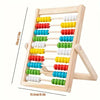 WoodenToys l Houten Telraam voor Kinderen l Tel op en Trek Af l Educatief Speelgoed 2 , 3 , 4 ,5 , 6 Jaar