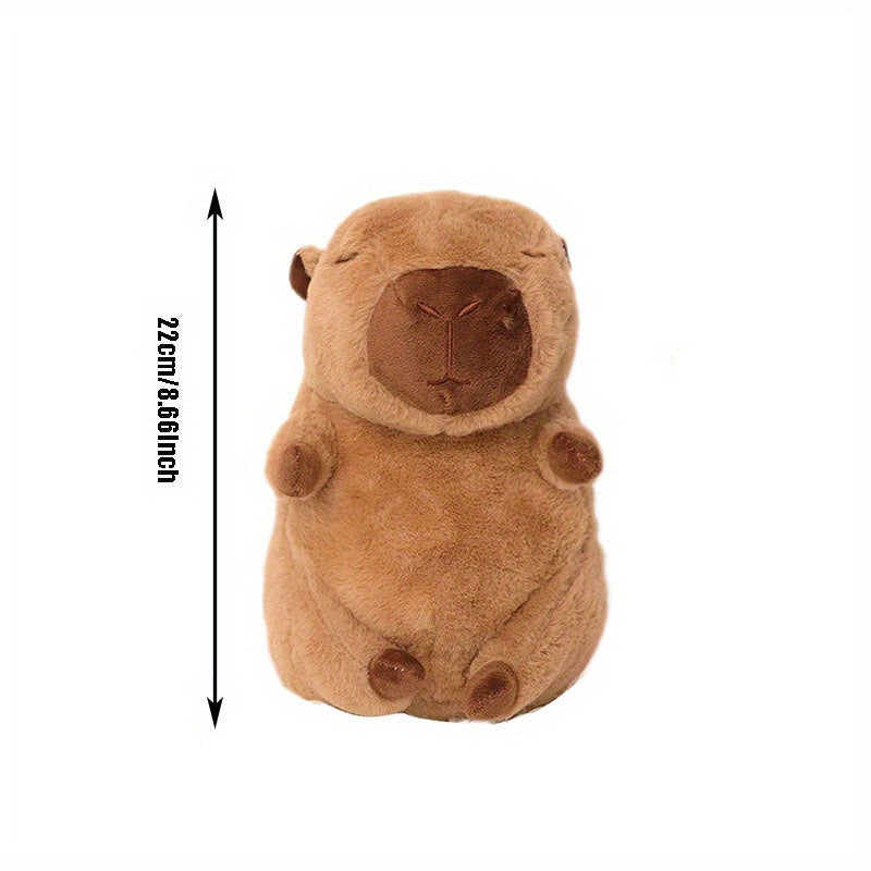 Knuffelige Capybara Pluche Dier | Comfortabel Polyester, Khaki/Mengkleuren, Ideaal voor Kinderen en Verzamelaars