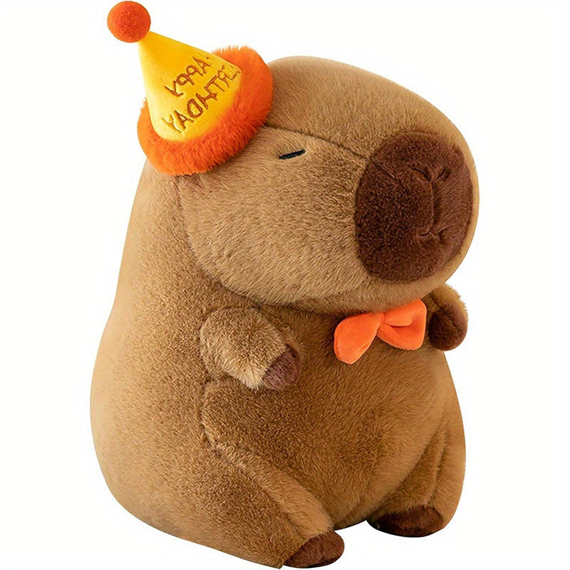 Knuffelige Capybara Pluche Dier | Comfortabel Polyester, Khaki/Mengkleuren, Ideaal voor Kinderen en Verzamelaars