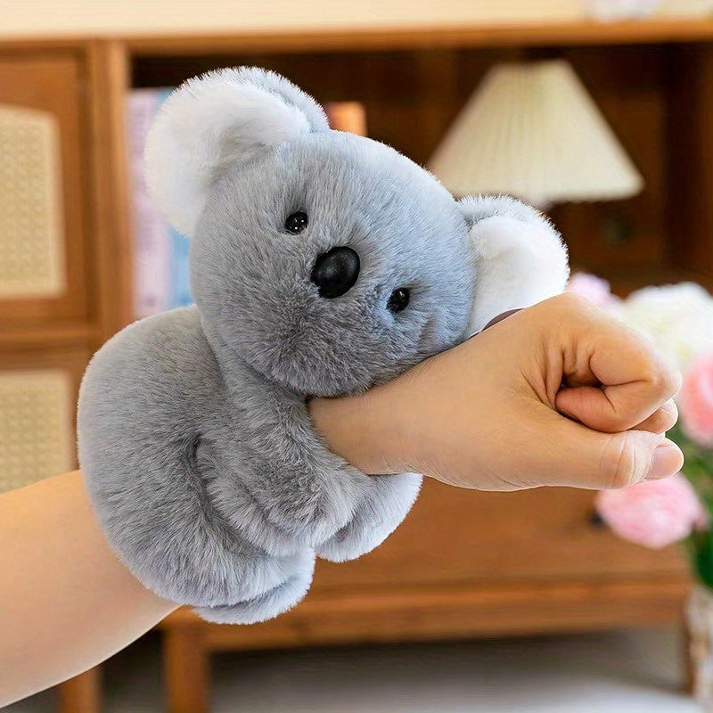 Knuffelige Koala Pluche Polsband - Zachte Polyester Dieren Armband, Perfect voor Feestjes & Cadeaus