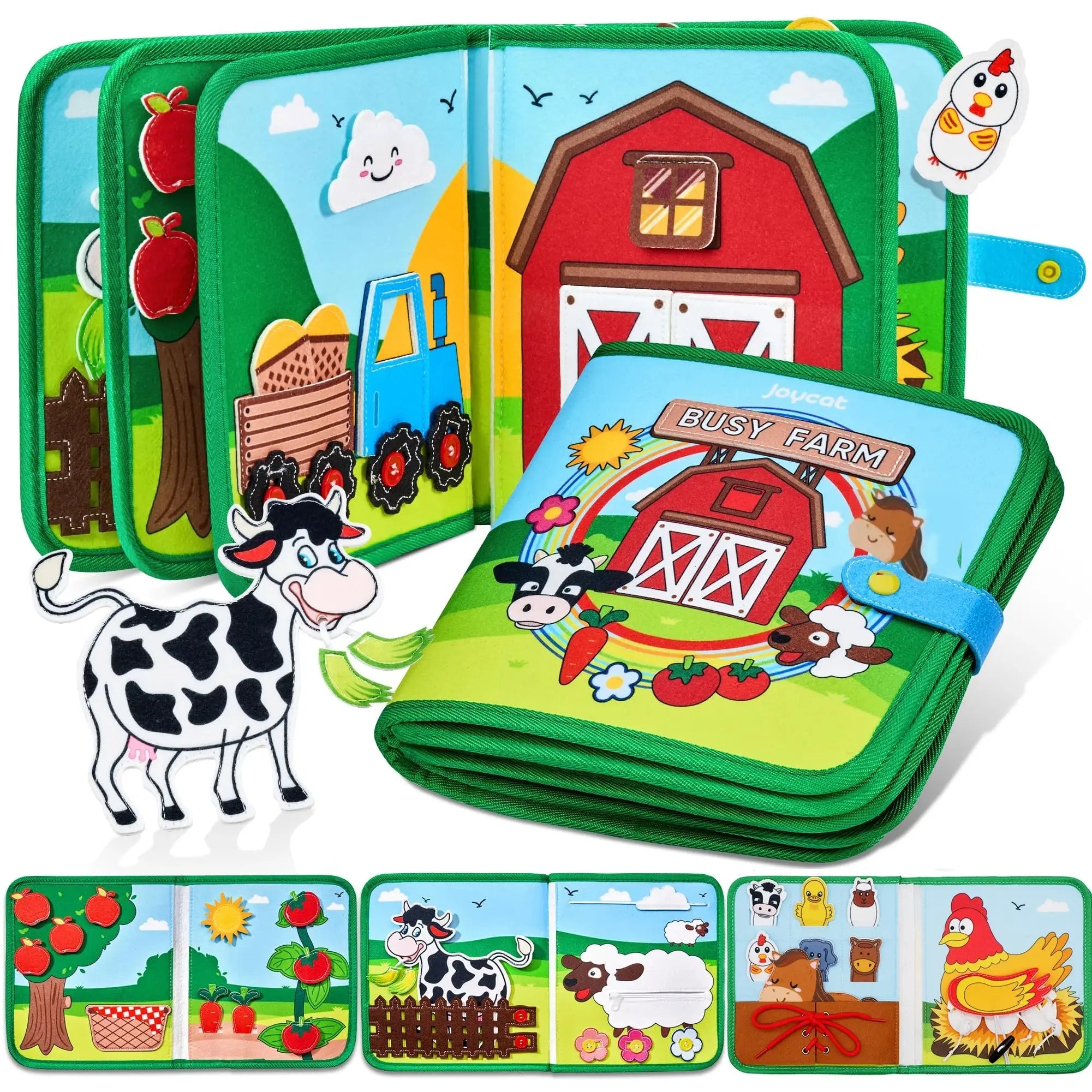 Activiteitenboek Montessori Boerderijdieren l Busy Board l Busy Book l 1 2 3 4 Jaar