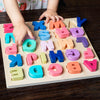 Houten Montessori Speelgoed Puzzel met Cijfers l Baby 1, 2 ,3 Jaar en Ouder