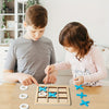 Tic-tac-toe Negen-Vaks Houten XO Welgevormd Spel | Ouder-kind Interactie | Kinderpuzzel Bouwblokken Ontwikkelingsspeelgoed