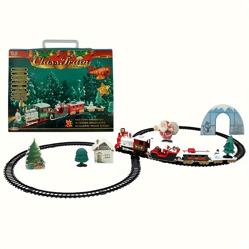 Deluxe Elektrische Kersttrein Speelgoed Set - Leuk & Educatief Model met Rails | Perfect Kerst- & Feestdagen Cadeau