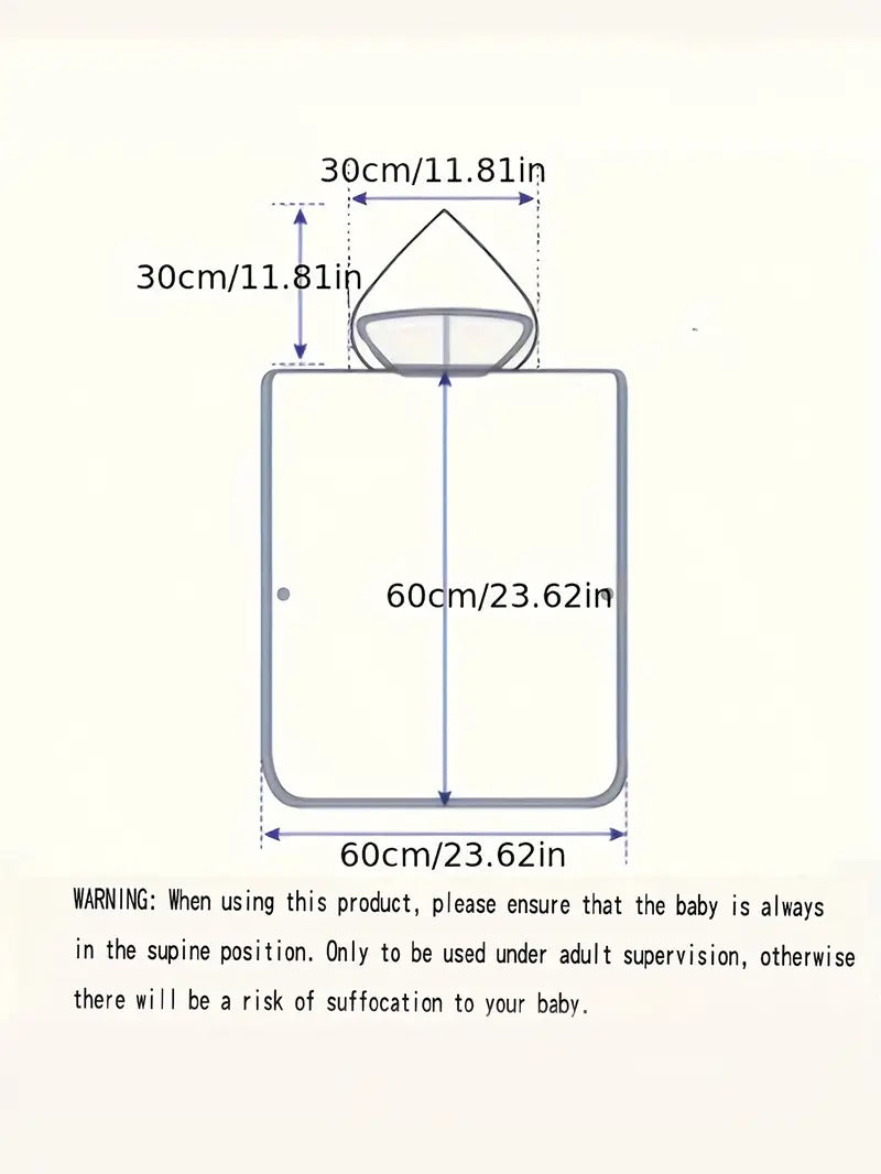 Badhanddoek Poncho met Capuchon voor Kinderen van 2-7 jaar