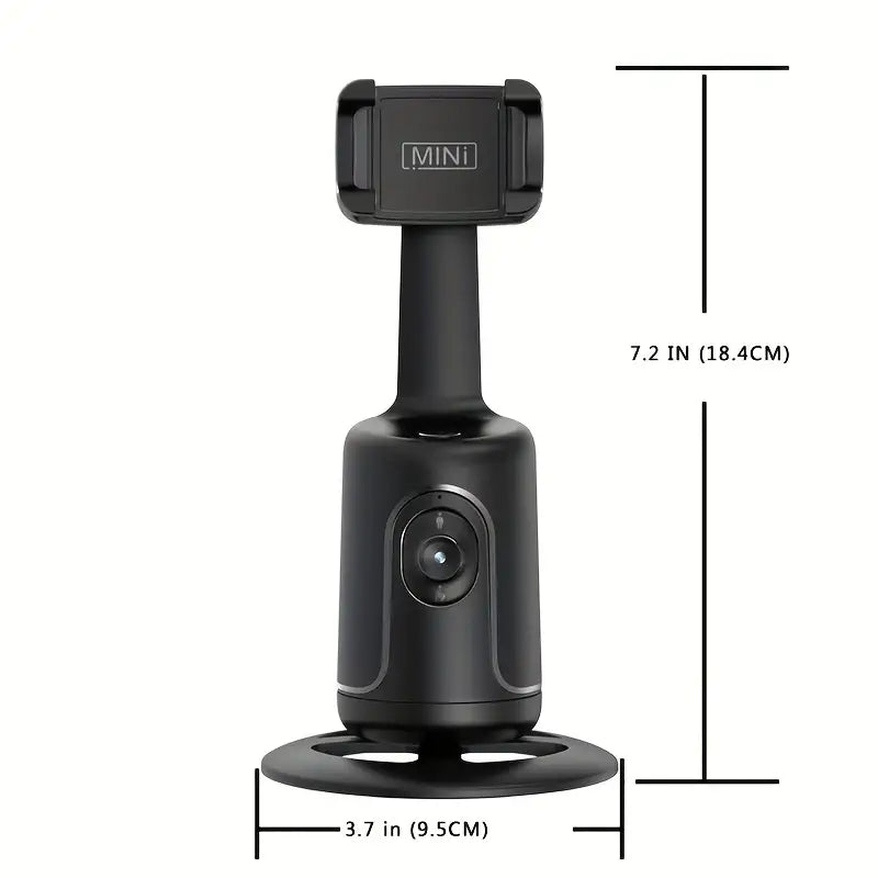 StabilizePro l Auto Gezicht Tracking Camera Telefoon Houder l AI Statief l 360 Graden Rotatie