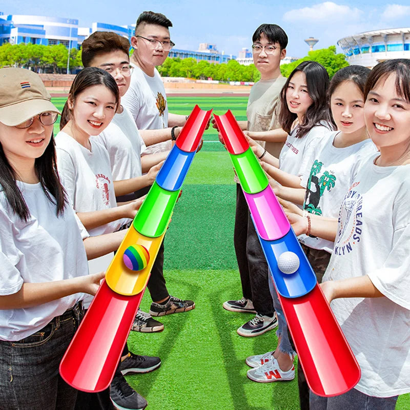 Pijplijn Team Spel l Buitenspeelgoed Activiteit, Oefeningen voor Hand-oog coördinatie (Maat: 10 stuks - 30 cm)