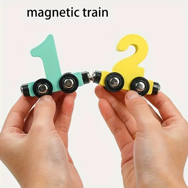 Magnetische Puzzeltrein, Magnetisch speelgoed met kinderraadsel