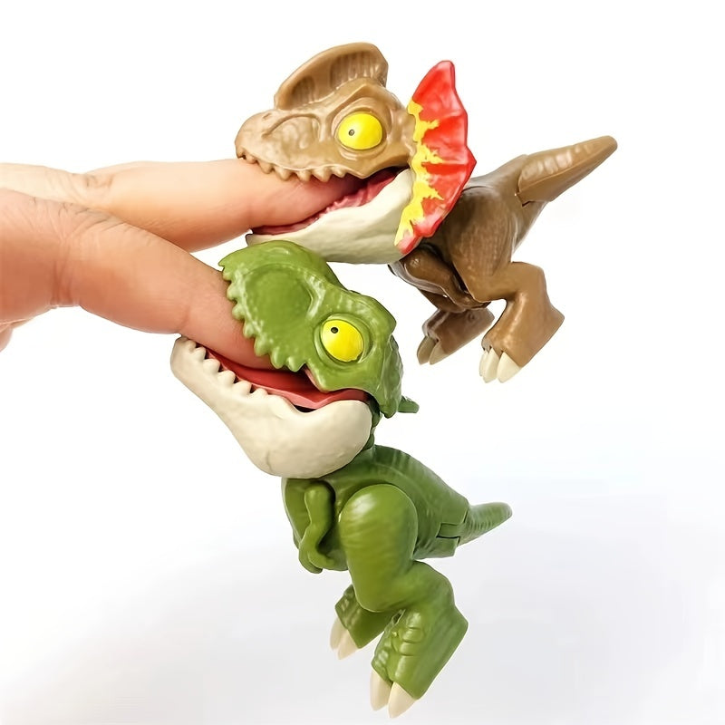 Bijtende Vinger Simulatie Dinosaurus Speelgoed | Jurassic Fun Pop Speelgoed Ornament Model Met Bewegende Gewrichten Cadeau