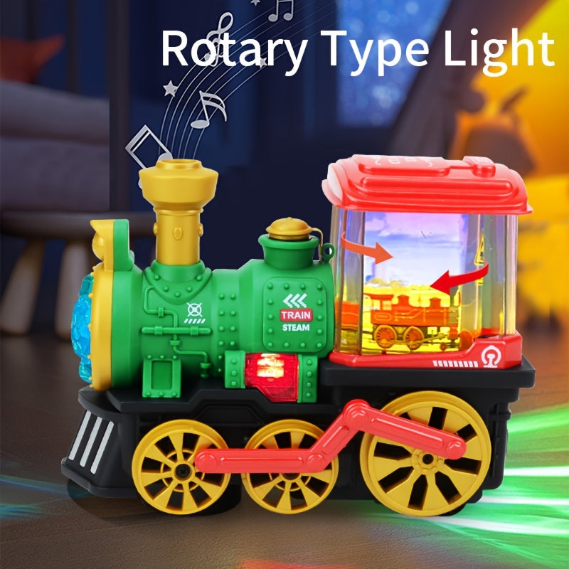 Interactieve Stoomtrein Speelgoed | Elektrische Locomotief met Rook, Licht & Geluid | Perfect Cadeau voor Kinderen 3-5 Jaar