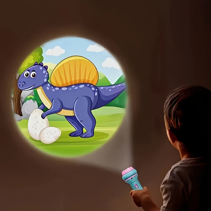 32-in-1 Projector Zaklamp | Educatief Speelgoed met Dinosaurus-, Dieren- & Oceaanpatronen | Leerzaam en Interactief