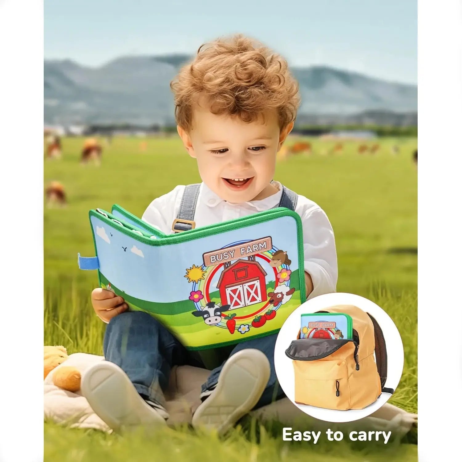 Activiteitenboek Montessori Boerderijdieren l Busy Board l Busy Book l 1 2 3 4 Jaar