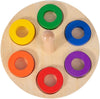 Montessori 6 Ringen Stapelspel met Kleuren l Baby Speelgoed 1+ Jaar