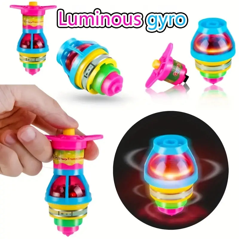 Glinsterende UFO Spinning Tops | Duurzame Gyroscopische Actie LED-verlichting voor kinderen