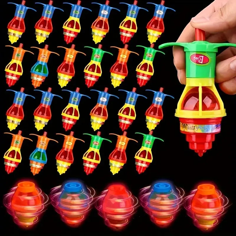 Glinsterende UFO Spinning Tops | Duurzame Gyroscopische Actie LED-verlichting voor kinderen