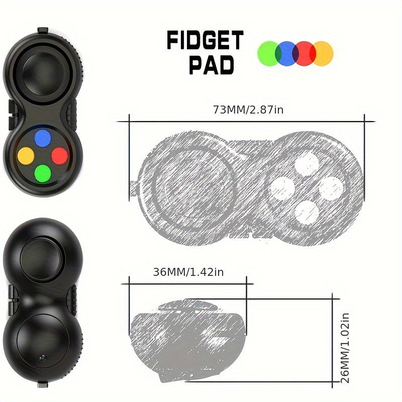 Fidget Pad Ontspanningshendel Educatief Speelgoed | Anti-Stress Speelgoed Gamehendel voor Kinderen en Volwassenen vanaf 3+ Jaar