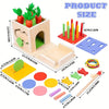 8-in-1 Houten Montessori Baby Box - Educatieve Speelset voor Baby 8 maanden