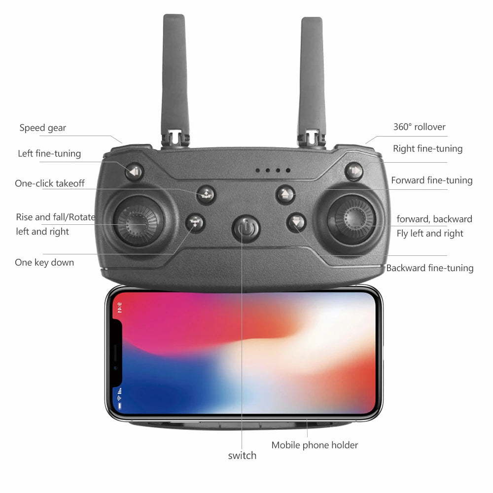 Drone E88Pro Met Camera en Afstandbediening l Voor Jong & Oud