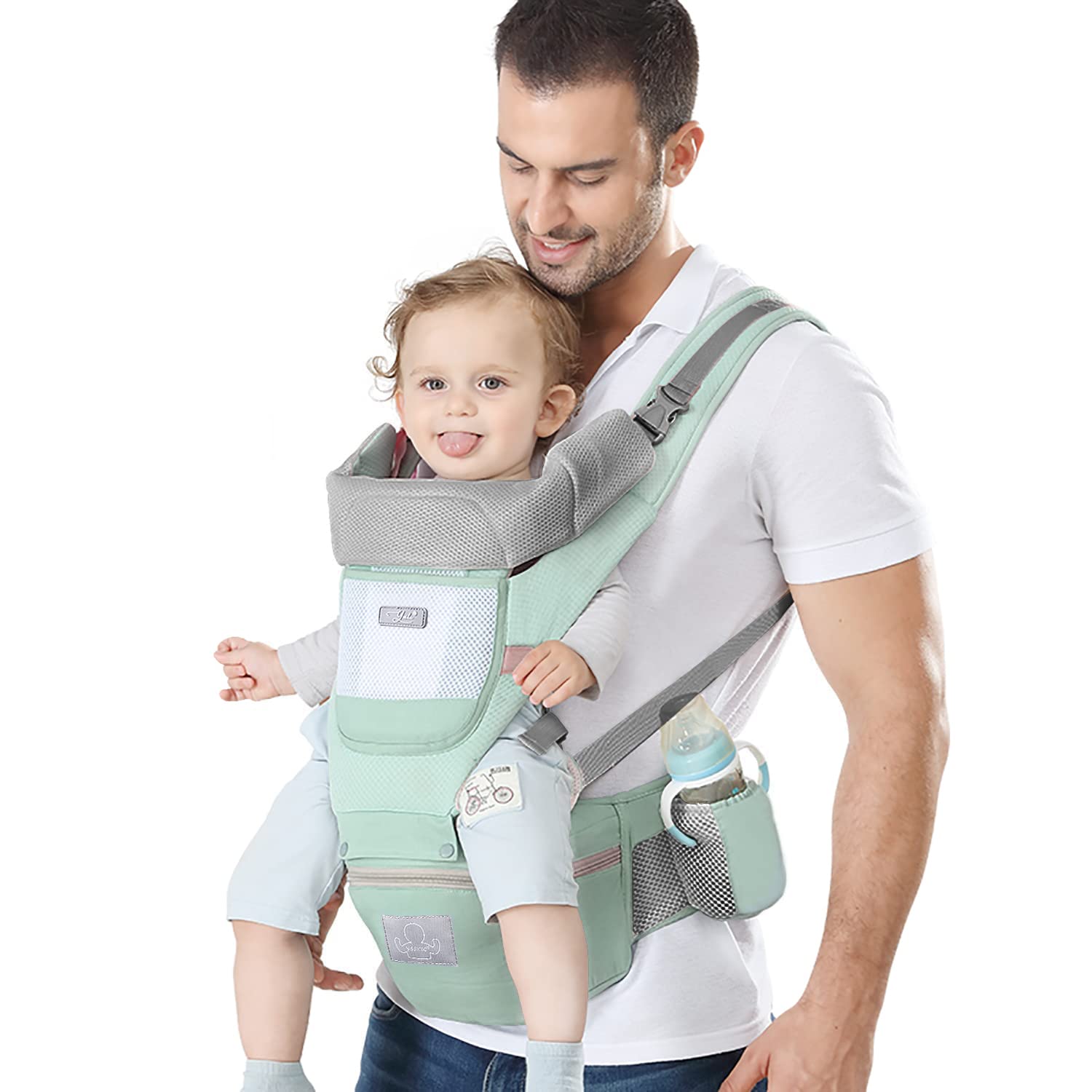 Draagzak Baby & Peuters tot 20 KG l Ergonomisch, Knus en Lichtgewicht