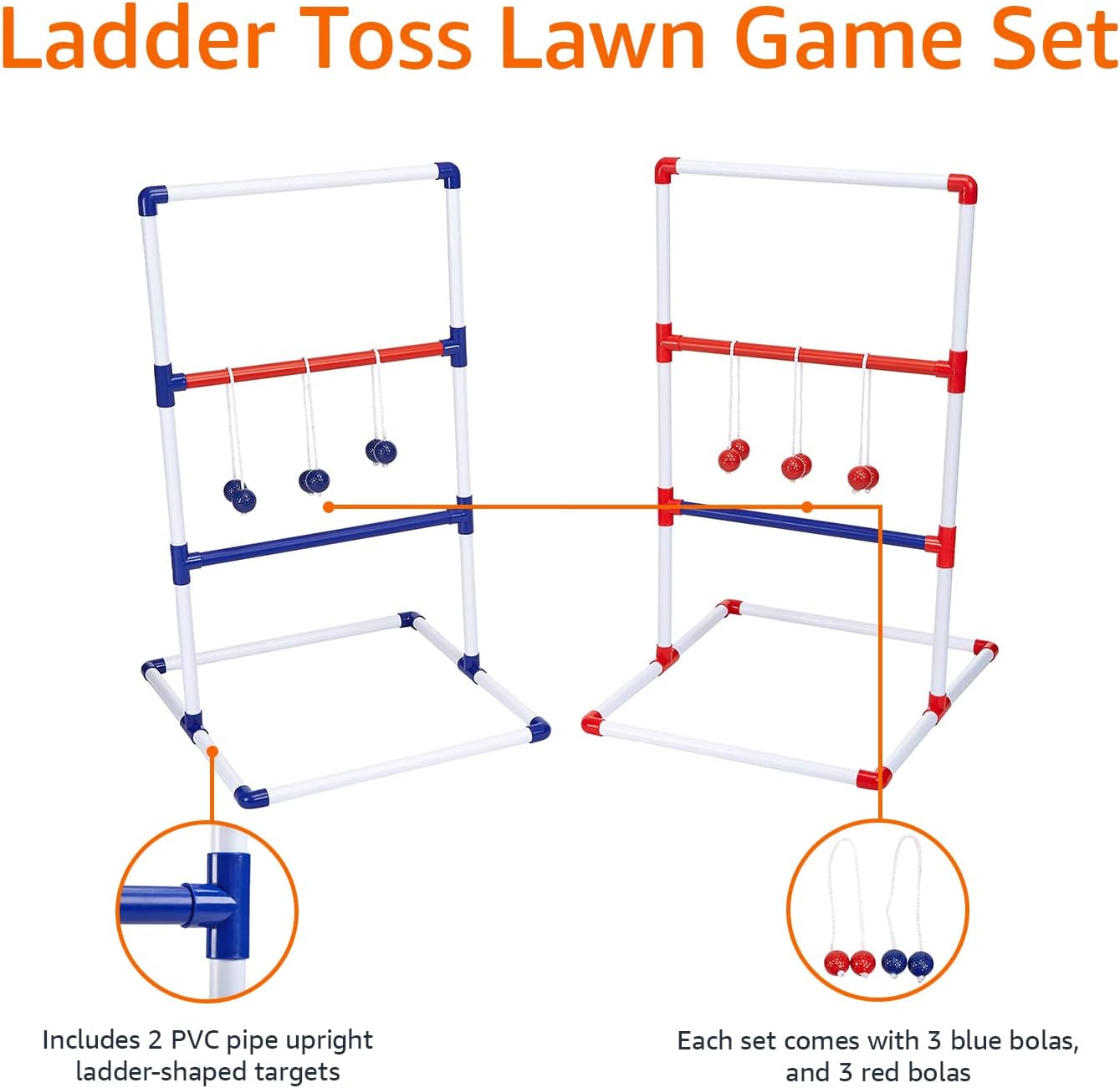 Ladder buiten speelgoed set met Zachte Draagtas, 2 stuks