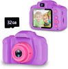 HD Selfiecamera voor Kinderen | Draagbare Digitale Videocamera met 32GB SD-Kaart voor Kinderen van 3-9 Jaar