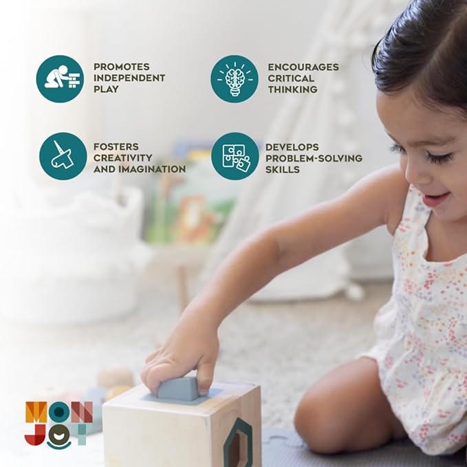 3-in-1 Houten Montessori  Giraf Speelgoedset l Houten Speelgoed voor Peuters 1-3 Jaar