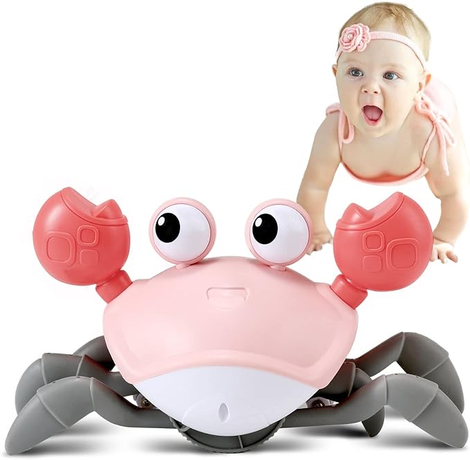 Gele Kruipende Krab Baby Speelgoed - Vanaf 6 Maanden