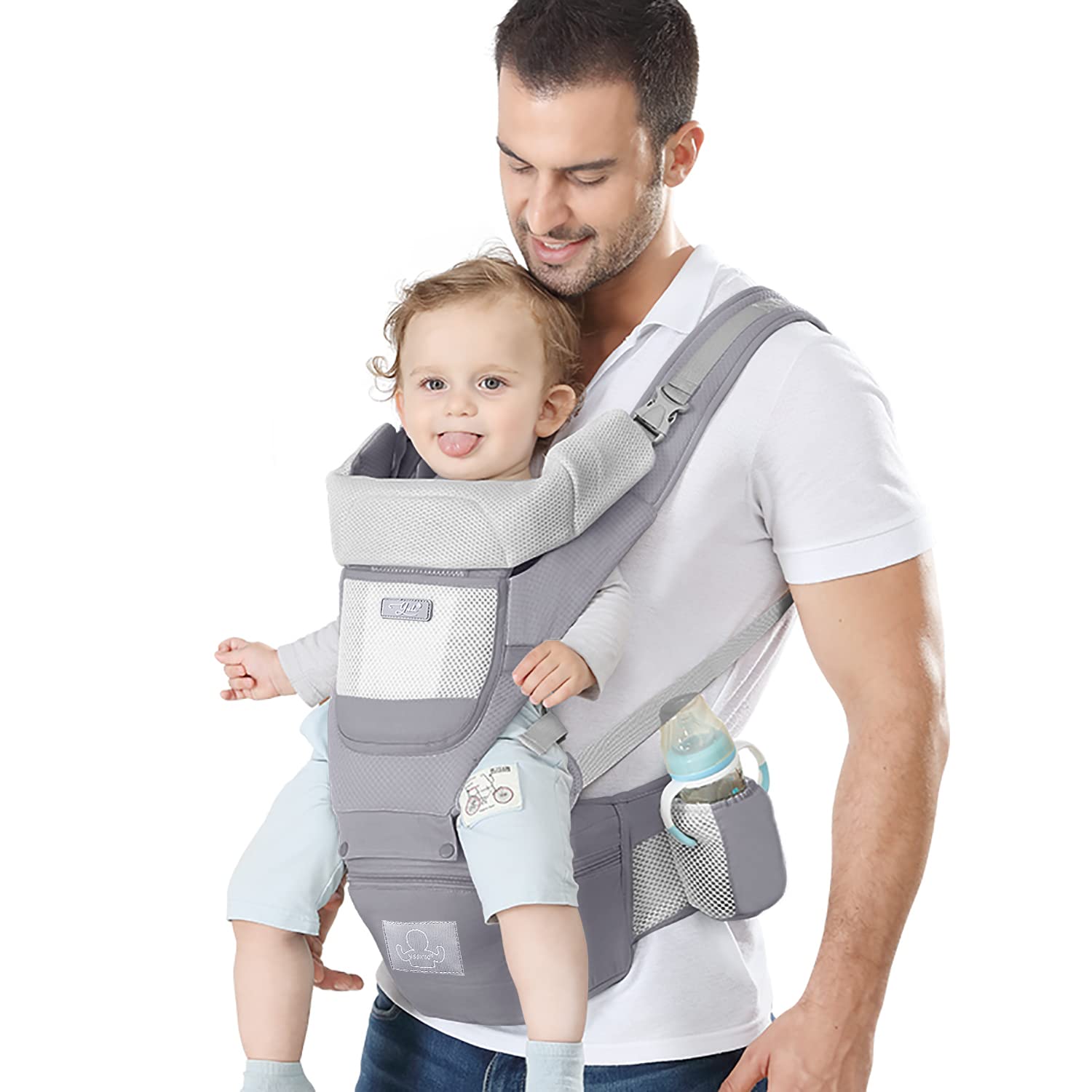 Draagzak Baby & Peuters tot 20 KG l Ergonomisch, Knus en Lichtgewicht