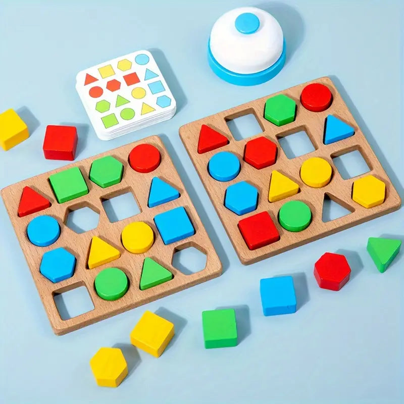 Montessori Vorm Passen Board Puzzel l Educatief Speelgoed 4+ Jaar