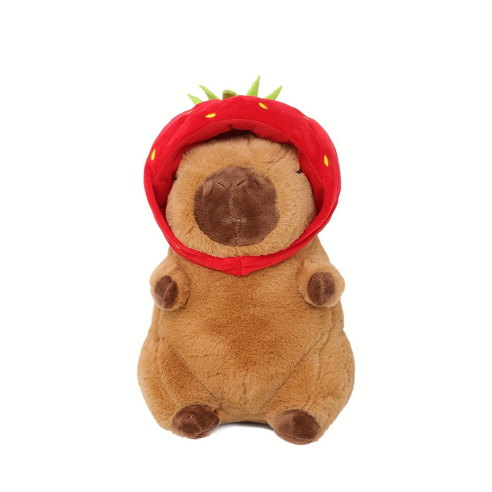 Knuffelige Capybara Pluche Dier | Comfortabel Polyester, Khaki/Mengkleuren, Ideaal voor Kinderen en Verzamelaars