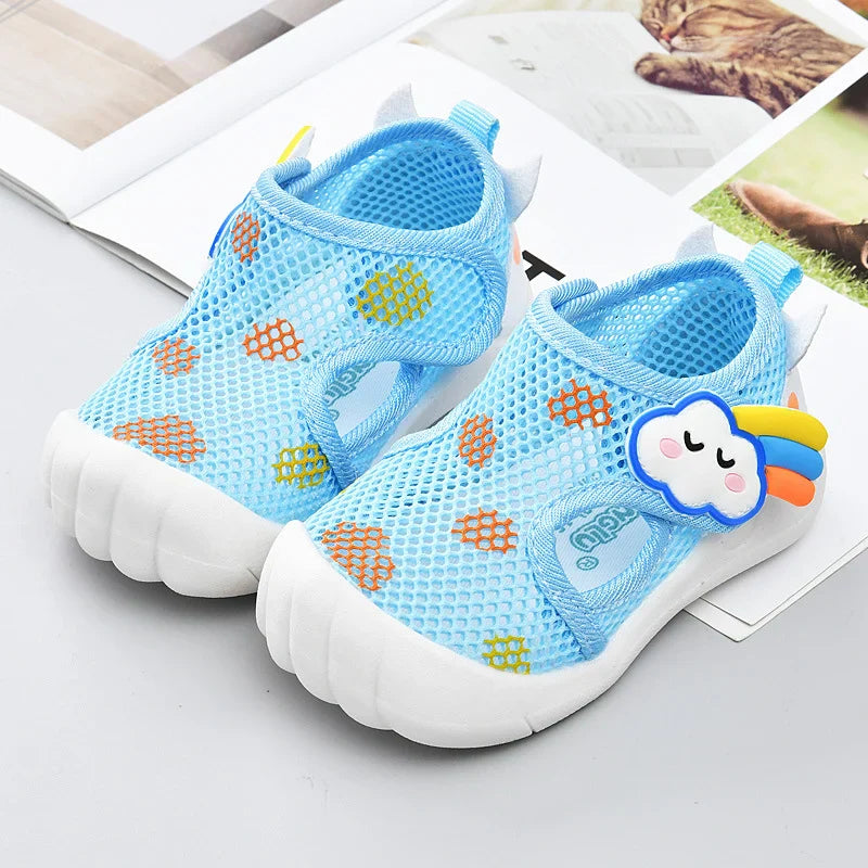 Ademende Baby Schoentjes met Anti Slip voor Lente en Zomer l Comfy & Sneakers