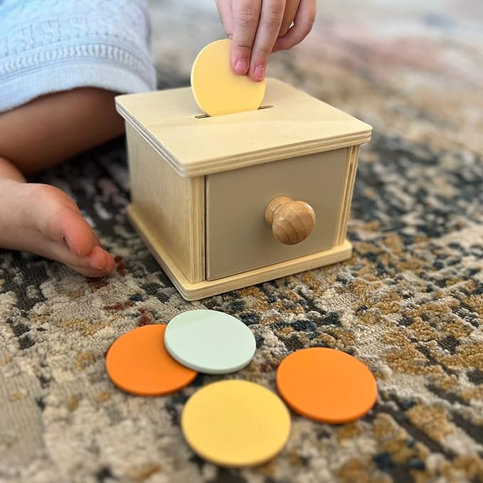 Montessori Mama Muntendoos van Hout l Speelgoed voor 1+ jaar oud