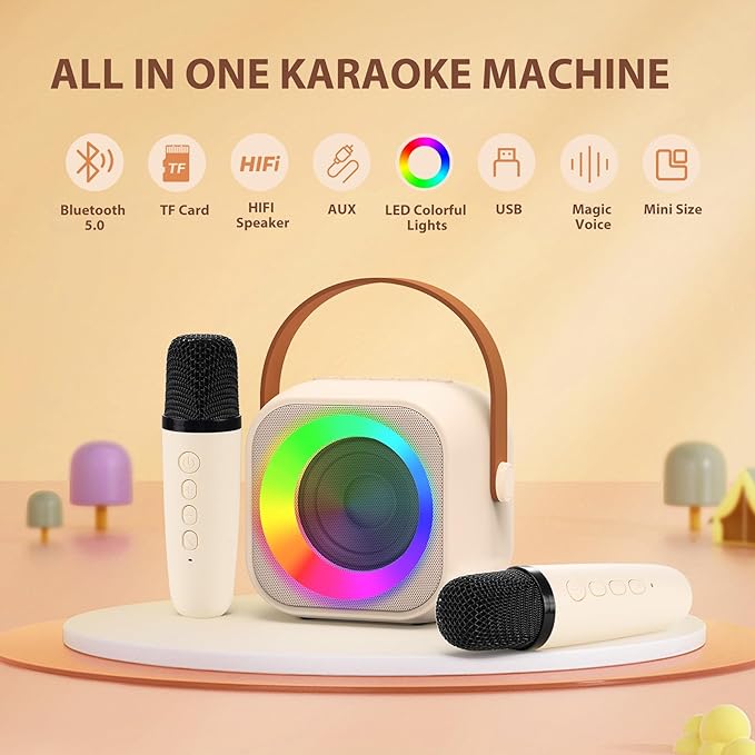 Karaokemachine Pro voor Kinderen & Volwassenen l Speelgoed vanaf 4+ Jaar