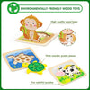 8-Delige Houten Montessori Puzzels | Baby Puzzels voor Peuters 1-3 jaar oud