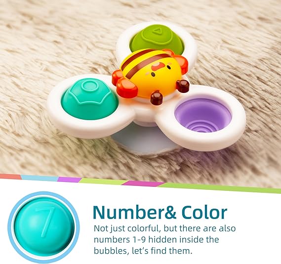 Fidget Spinnerz Zintuiglijk Badspeelgoed voor Baby 6, 12, 18 Maanden