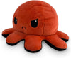 Omkeerbare Octopus Plushie - Paars + Blauw - Schattige Sensory Fidget knuffeldieren die je stemming laten zien, Boos Blauw + Gelukkig Paars, 4 inch