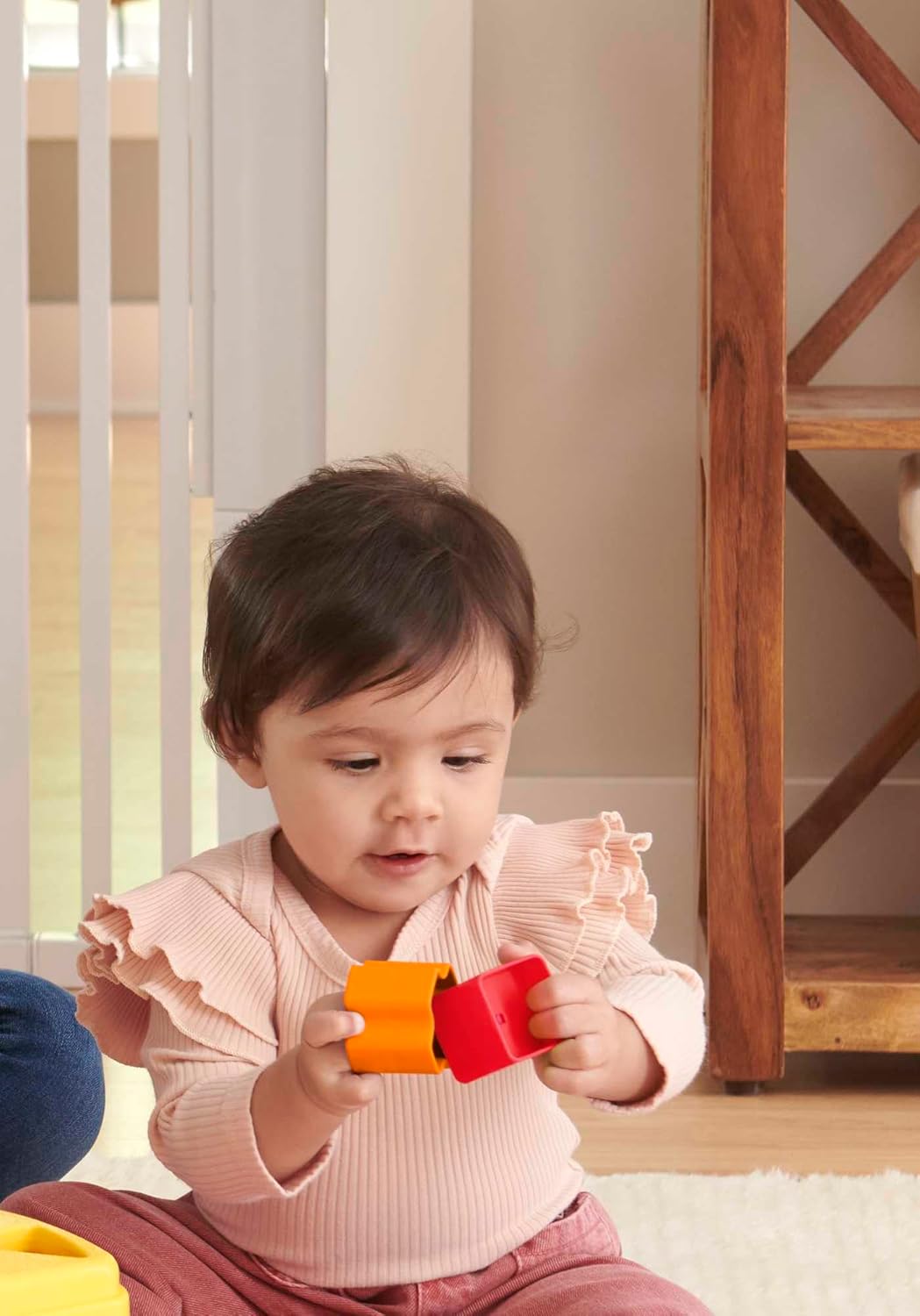 Eerste Blokkenset van 10 Vormen Stapelspeelgoed | Montessori Sorteer- en Educatief Speelgoed voor Baby's van 6+ Maanden