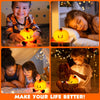 Pumpkin LED Nachtlampje - Dimbare Siliconen Touch Lamp voor Kinderen & Volwassenen | Oplaadbare Bedlamp & Halloween Decor