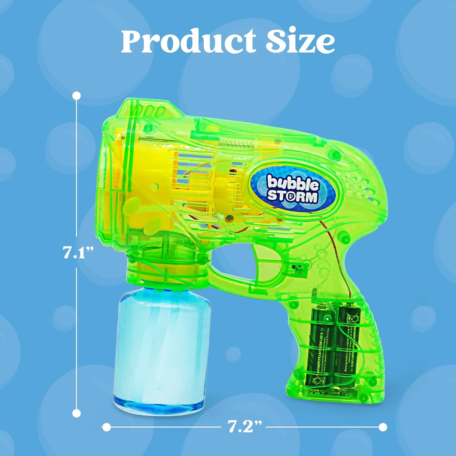 Kinder Bubbelpistool, navuloplossing, Bubbelpistolen Kinderen 4-8, Bubbel Machine Pistool voor Peuters 1-3, Bubbelpistool Blaster Speelgoed Buiten