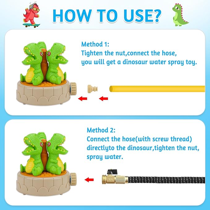 WaterPlay l Sproeier voor Kinderen met Roterende Sproeikoppen voor in de Tuin