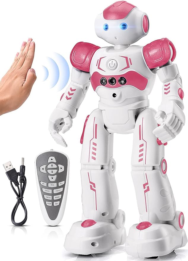 Robot met Afstandsbediening Roze l voor Kinderen 4 5 6 7 8 Jaar l Jongens & Meisjes