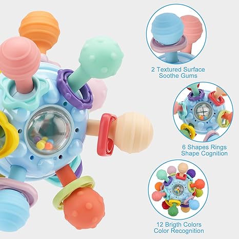 Montessori Teething Bijtspeeltje Baby Vanaf 6 Maanden