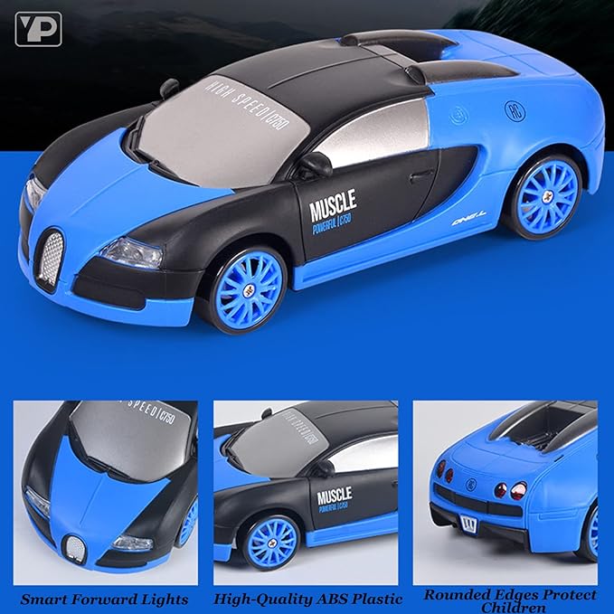 Bugatti met Afstandsbediening Auto Blauw l Hoge Snelheid  RC Auto l Jongens & Meisjes