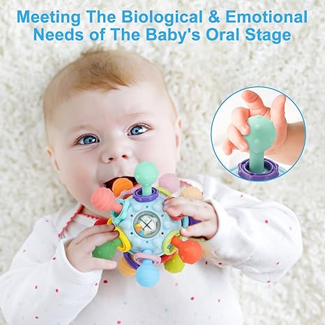 Montessori Teething Bijtspeeltje Baby Vanaf 6 Maanden