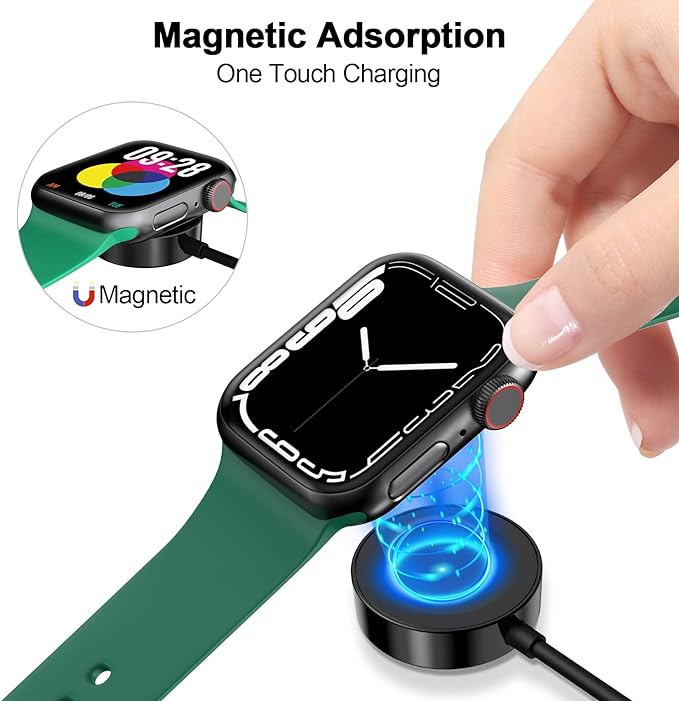 iCharge l Apple Watch Oplader Magnetische Snellaadkabel l Draagbaar & Compatibel met iWatch